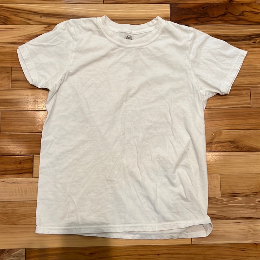 Boys short sleeve white T-shirt